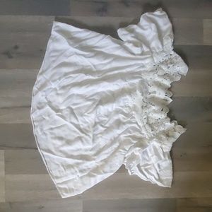 Off shoulder white flowy top forever 21